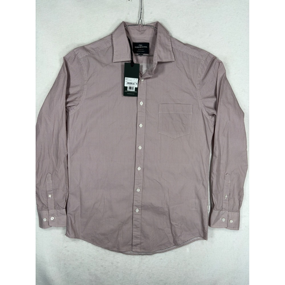 Rodd & Gunn Morven LS SF Shirt Merlot Italian Fabric Sports Fit Mens Medium NWT